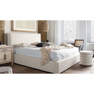 Cloud Ivory Boucle Bed