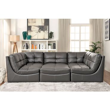 Cloud Dark Gray 6-Piece Modular Sectional Set