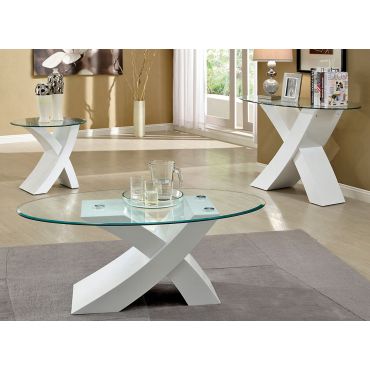 Xtres White Lacquer Coffee Table