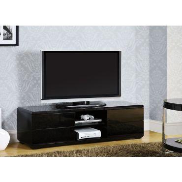 Cerro Black Lacquer Finish TV Stand