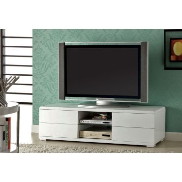 Cerro White Lacquer Finish TV Stand