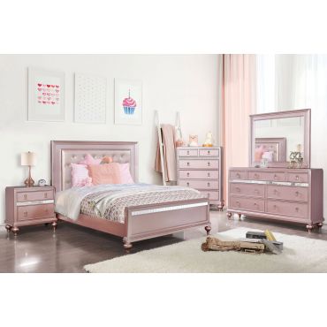 Roselie Pink Youth Bedroom Furniture