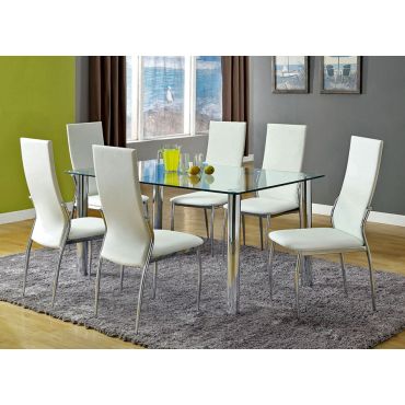 Kalawao Modern Glass Dining Table