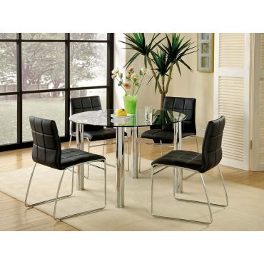 Kona Round Glass Top Table Set