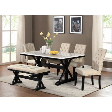 Coleville Faux Marble Top Table Set