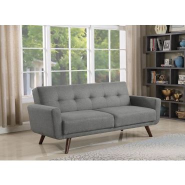 Conall Grey Linen Sofa Bed