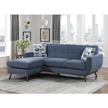 Concord Blue Chenille Sectional