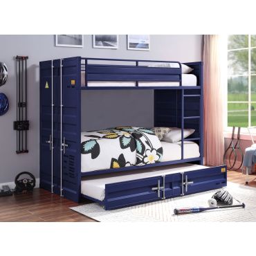 Container Blue Bunkbed Industrial Style