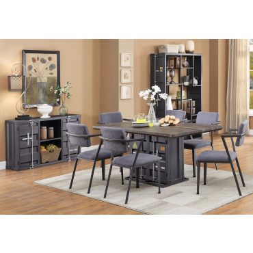 Container Grey Finish Dining Room Furniture