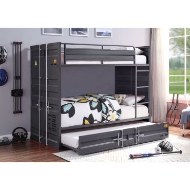 Container Gunmetal Bunkbed Industrial Style