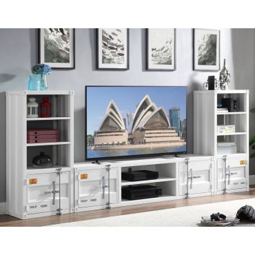 Container Media Center White Finish