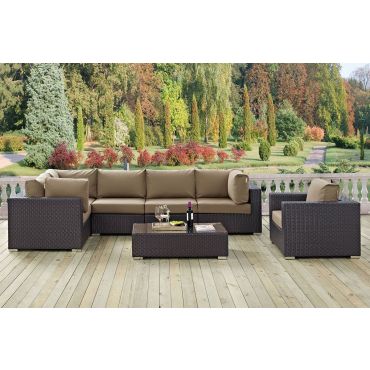 Convene 7 Piece Outdoor Sectional Set