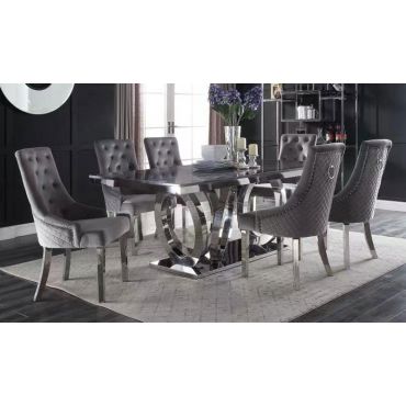 Corey Marble Top Dining Table Set