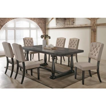 Corliss Weathered Grey Dining Table