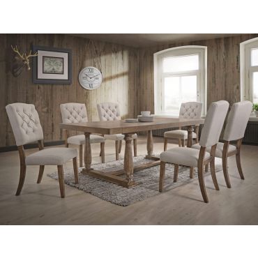 Corliss Weathered Oak Dining Table