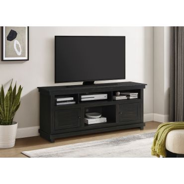 Corry 70-inch TV Stand Distressed Java Finish