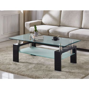 Camila Glass Top Coffee Table