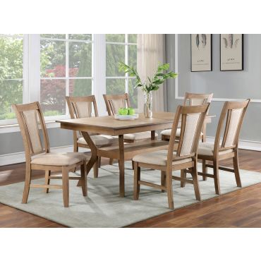 Cotette Natural Tone Dining Table Set