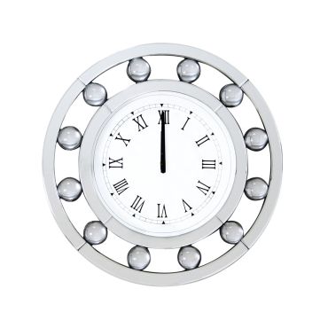 Credo Round Wall Clock Mirrored Frame