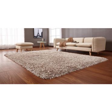 Crystal Shag Beige Area Rug