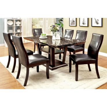 Danville Marble Top Dining Table Set