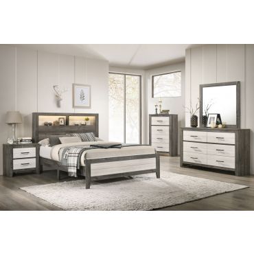 Darian Rustic Finish Bedroom Furniture