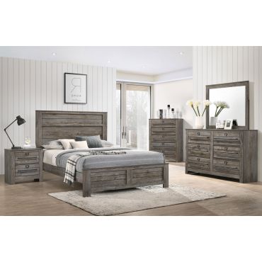 Darryl Bedroom Furniture Rustic Finish