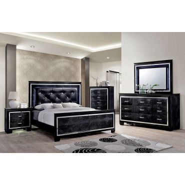 Deluxe Black Bedroom Furniture