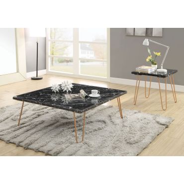 Doyle Black Marble Coffee Table