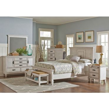 Draper Antique White Bedroom Furniture