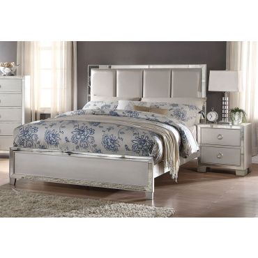Dria Leatherette Upholstered Headboard Bed