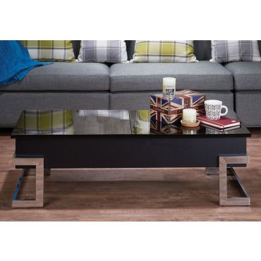 Easmor Lift Top Coffee Table,Easmor Glossy Black Coffee Table