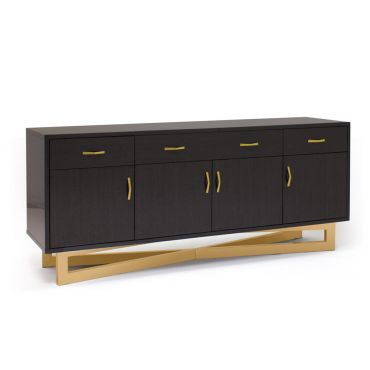 Edina Grey Oak Lacquer Finish Buffet