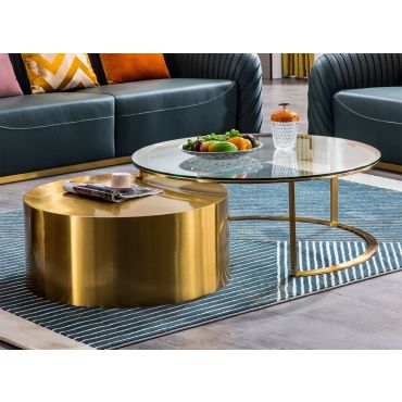 Edzia Coffee Table With Nesting Table