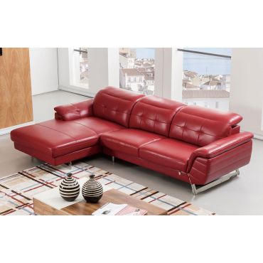 EK-L085 Italian Leather Modern Sectional