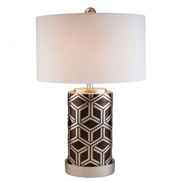 Elza Weave Rose Gold Table Lamp