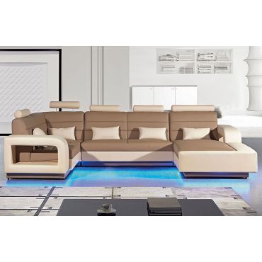 Emmett U Shape Sectional With Lights