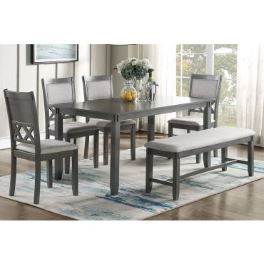 Erica Grey 6-Piece Dining Table Set