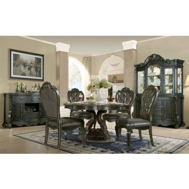 Evelyn Formal Round Dining Table Set