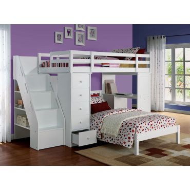 Faline Loft Bed With Workstation