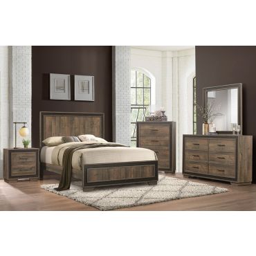 Farber Rustic Finish Bed