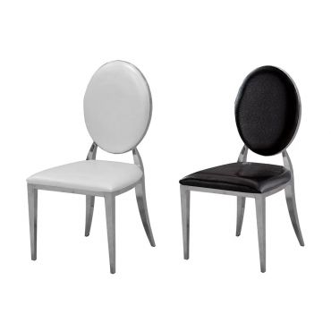 Favio Chrome Finish Dining Chairs