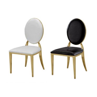 Favio Gold Finish Dining Chairs