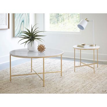 Ferran Round Marble Top Coffee Table