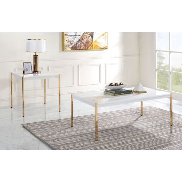 Ferron White Lacquer Coffee Table