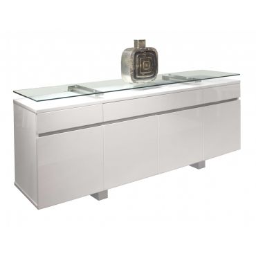 Fillmore White Lacquer Finish Buffet