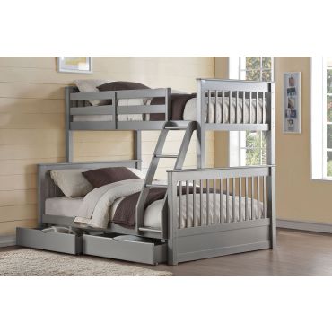 Florida Grey Finish Bunkbed With Drawers