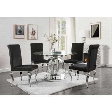 Freya Round Mirrored Dining Table