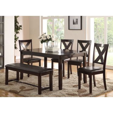 Galina Casula Dining Table Set With Bench