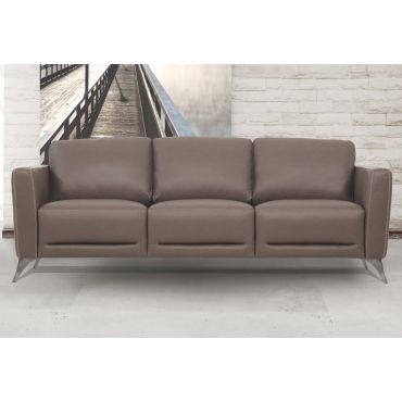 Garland Taupe Italian Leather Sofa